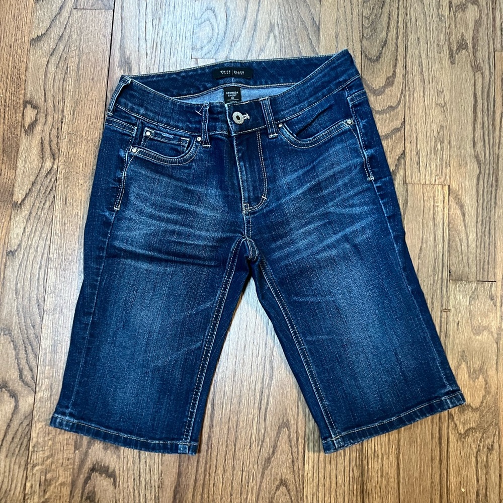 White House Black Market Denim Bermuda Shorts 00